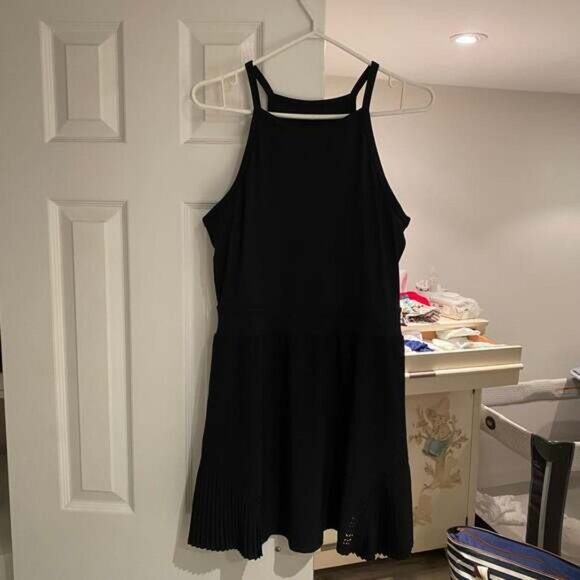 Zella Dress Tennis Athletic Racerback Size M Black Built-In Bra Adjustable Strap - Picture 1 of 9